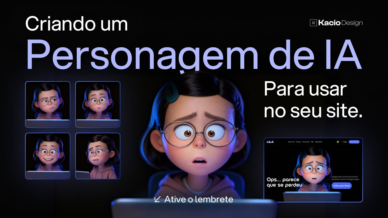 Criando um personagem de IA para usar no seu site