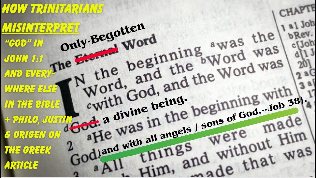 How Trinitarians Misinterpret 
