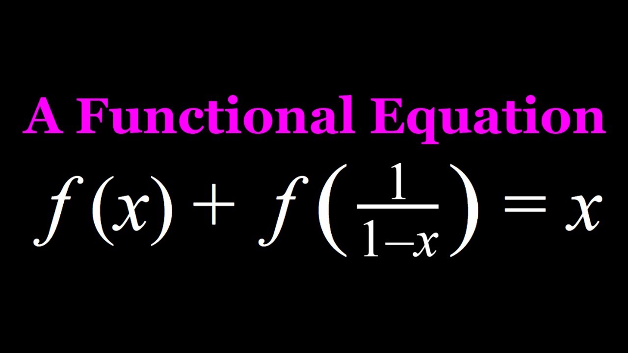 Solving a Rational Functional Equation