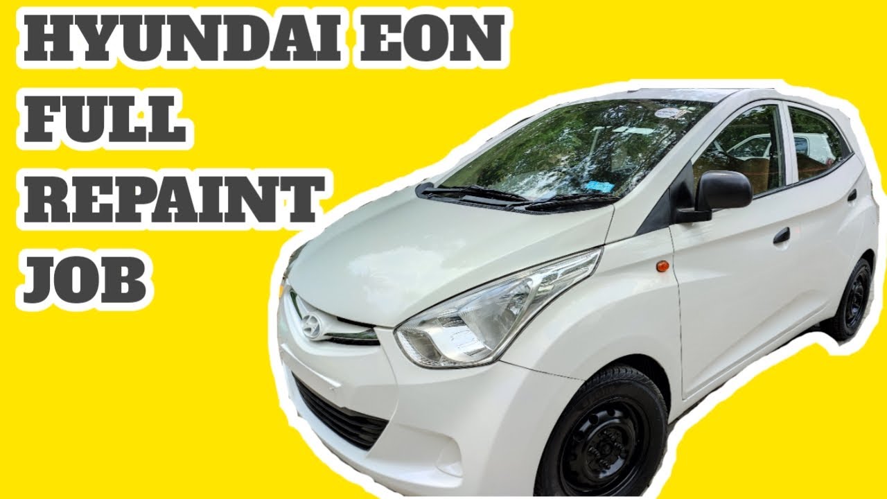 Hyundai Eon Full Repaint job | Colour Code PSW | Before & After Wale | lucknow