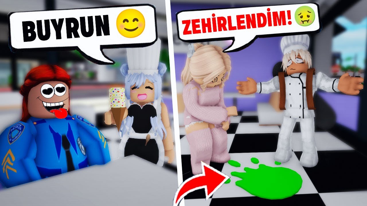 DONDURMACI OLDUK 🍦💕 ama BİRİNİ ZEHİRLEDİK 😱 ROBLOX Brookhaven🏡RP