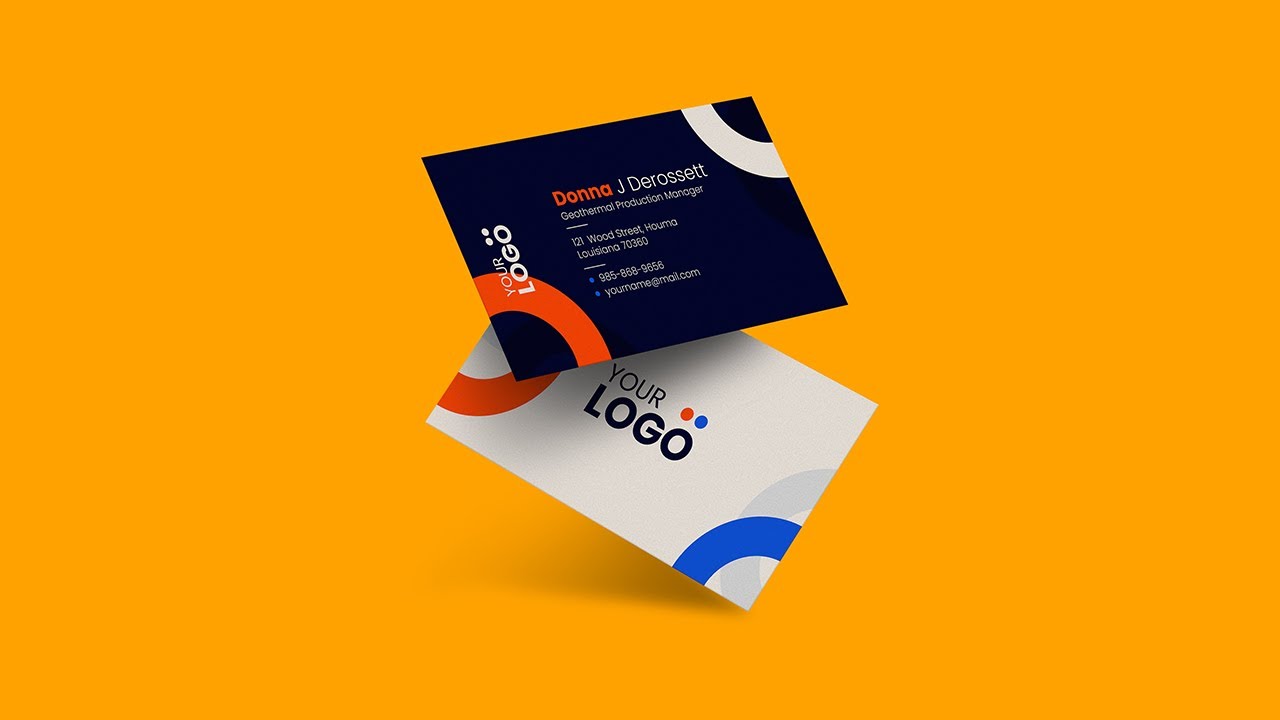 Tutorial Business Card Design in Illustrator | Free Template