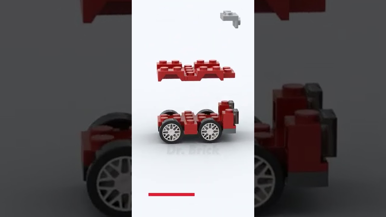 LEGO Ironhide Van Transformer G1 Building Animation #shorts