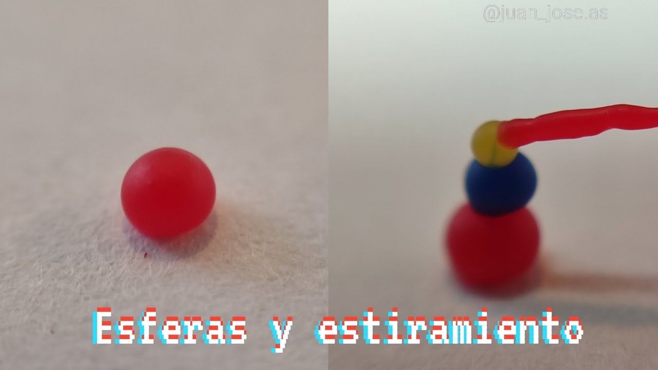 Esferas y estiramiento de Cera