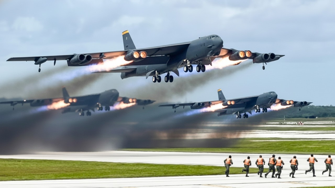Iran Shocked! The Pilot And Crew Of The US Air Force B-52 Bomber Flew At Full Speed