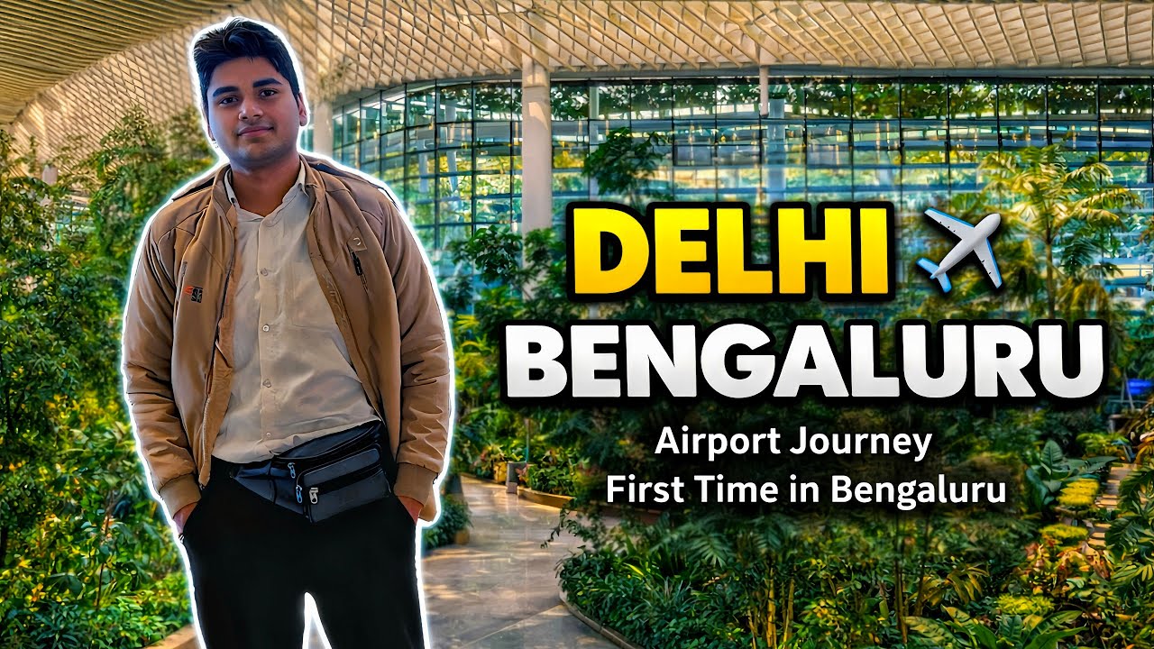 First time in Delhi to Bengaluru airport journey 1.1M views Meri Pehli Udaan Naye Sher Ki Nayi Khani