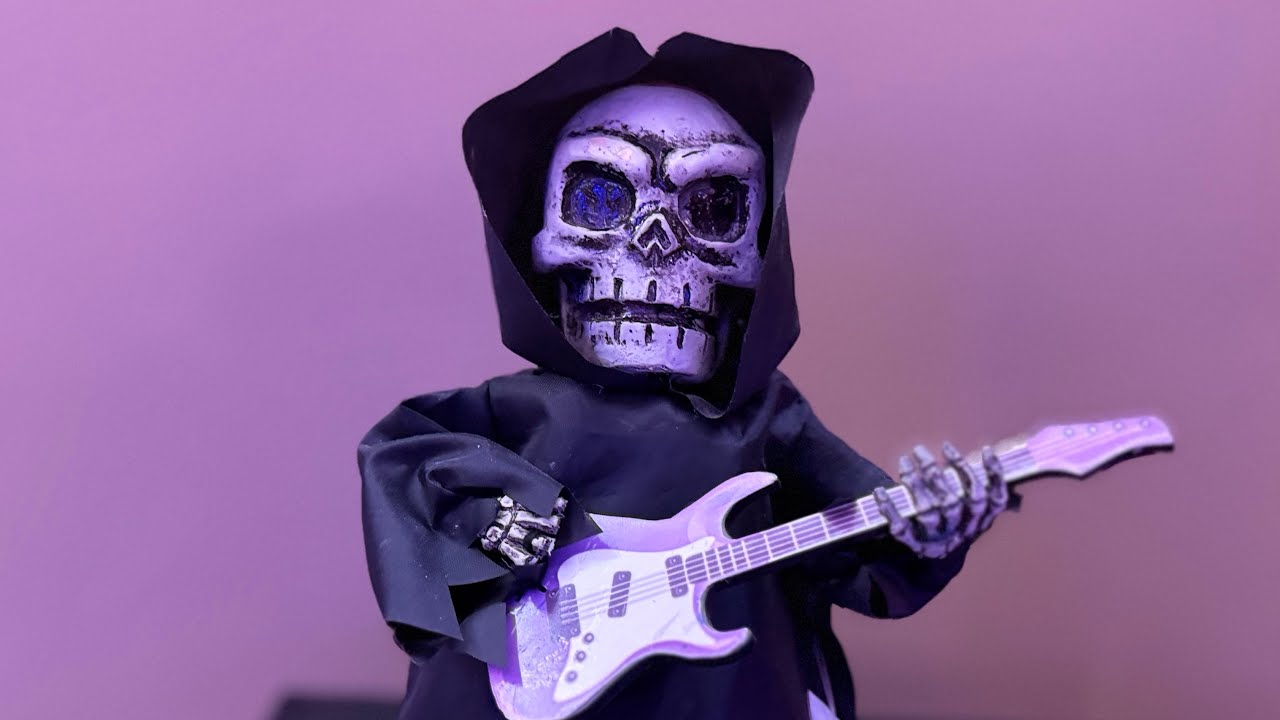 Gemmy 2022 ~ PROTOTYPE Groovin’ Ghoulie Reaper Guitarist