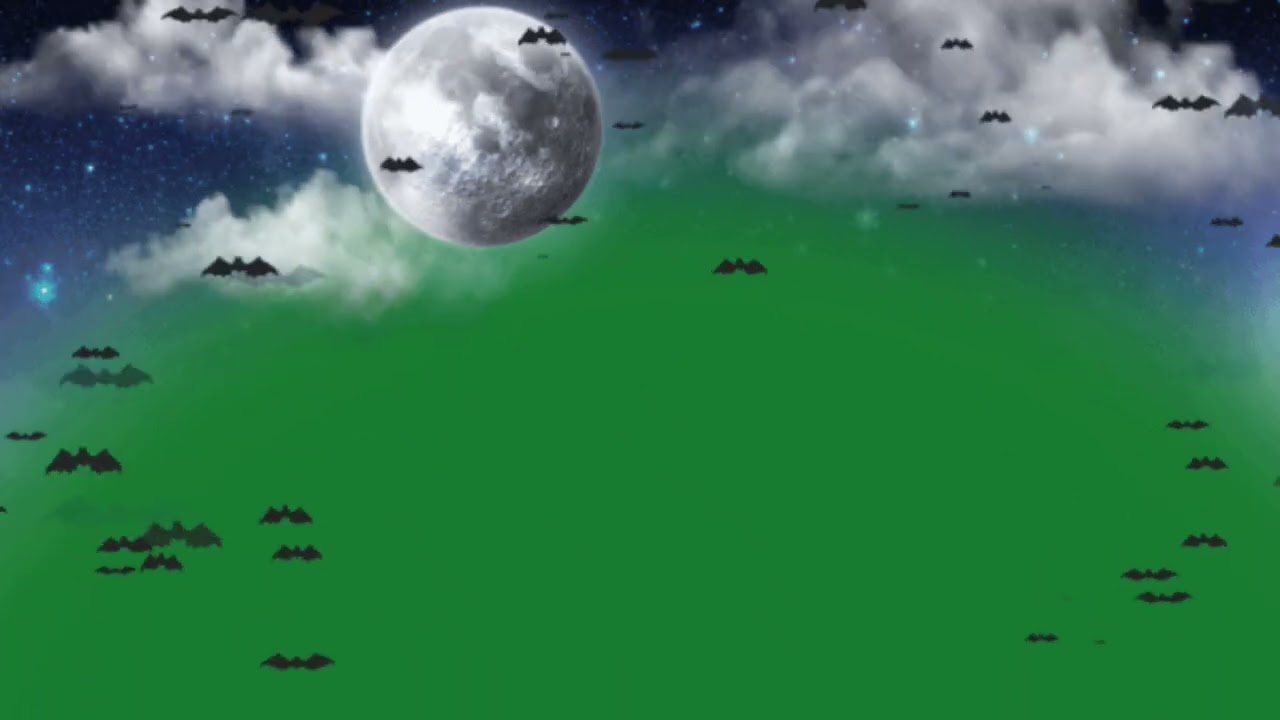 Sky effect green screen video