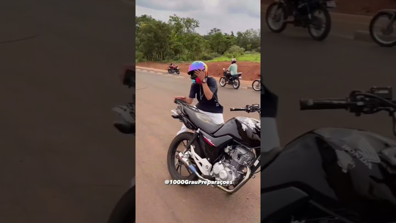 Video de moto #rl #motivacao #racha #grau #244 #moto #fuga #memes #160 #honda