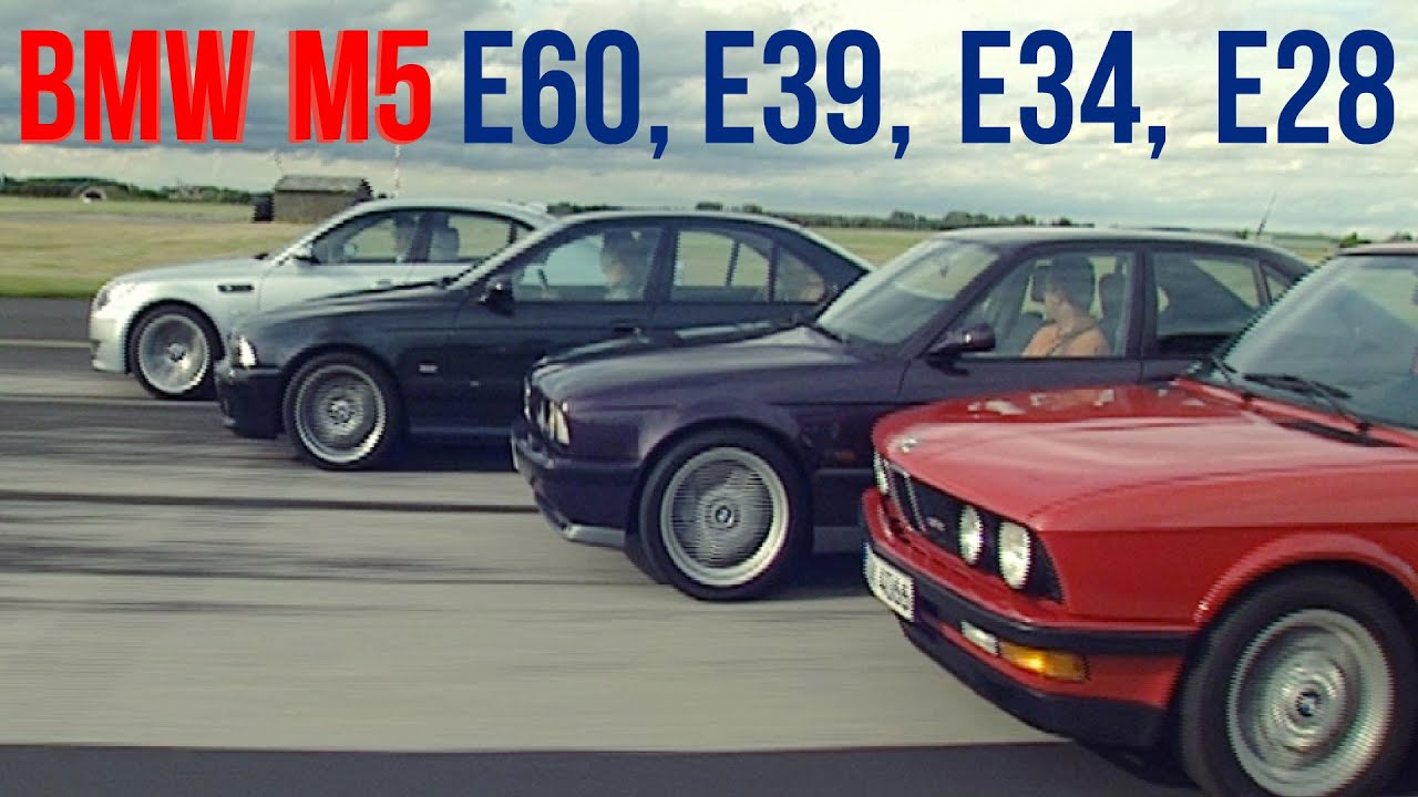 BMW M5 E60, M5 E39, M5 E34, M5 E28