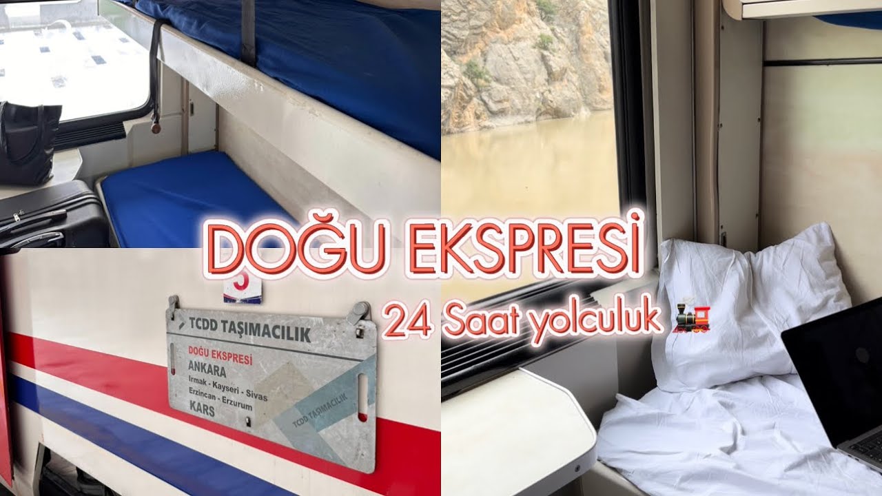 DOĞU EKSPRESİ TURU 🚆24 SAAT YOLCULUK YAPTIK💓ANKARA ~KARS - Yataklı Vagonlar🚂Tren Yolculuğu-Vlog