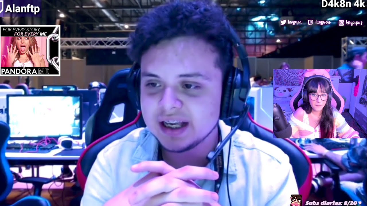 LAZYPOPA REACCIONA A SU VIDEO CON ALANFTP EN EL TORNEO DE FORNITE DEL RUBIUS (2018)