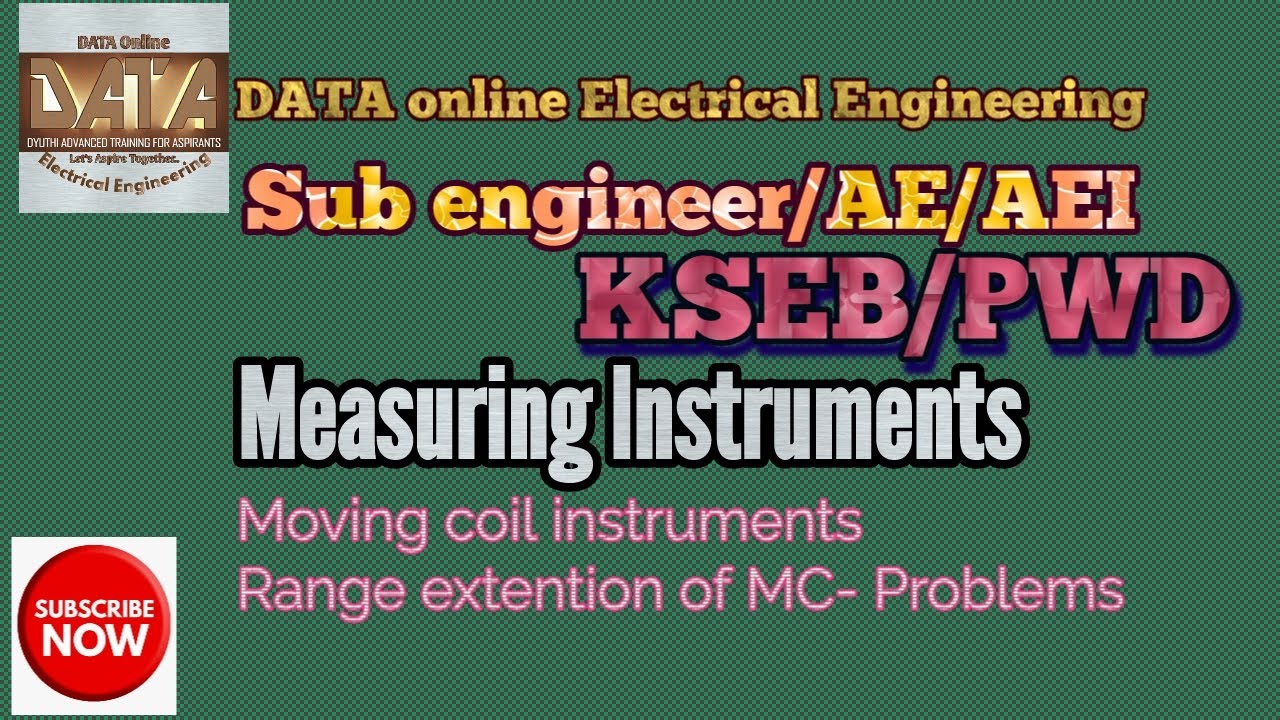 KSEB Sub Engineer|Assistant electrical inspector Kerala|online coaching classes|Measurements-MC|PSC