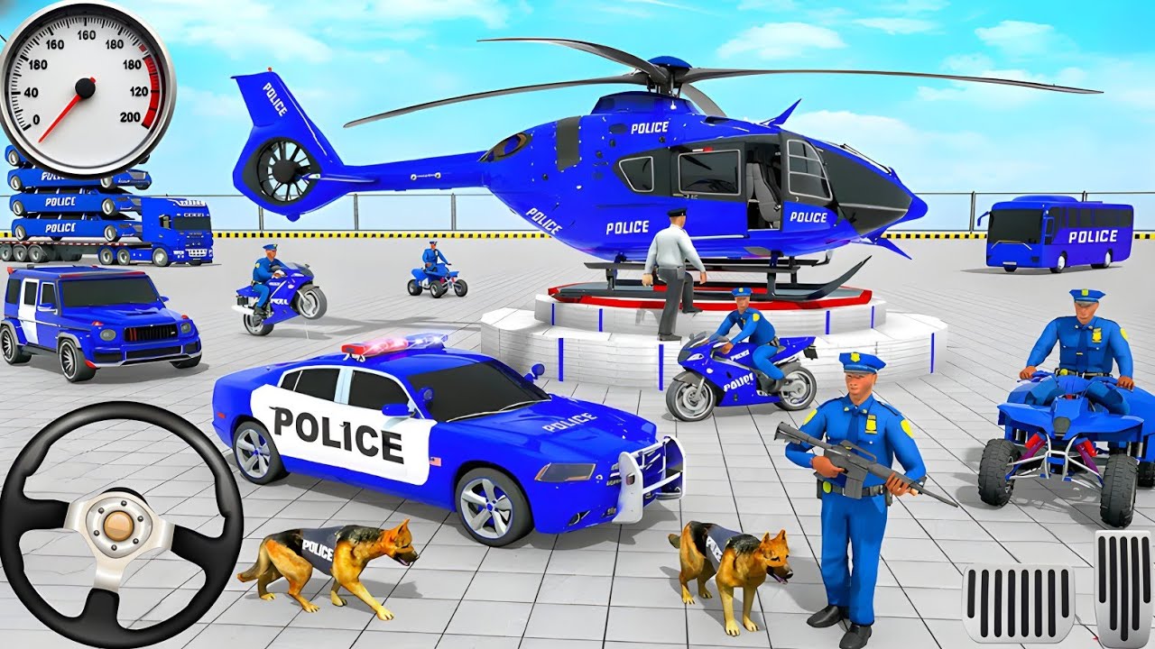 🚓 Police Car Chase Simulator 3D – Real City Cop Pursuit Gameplay (Android)