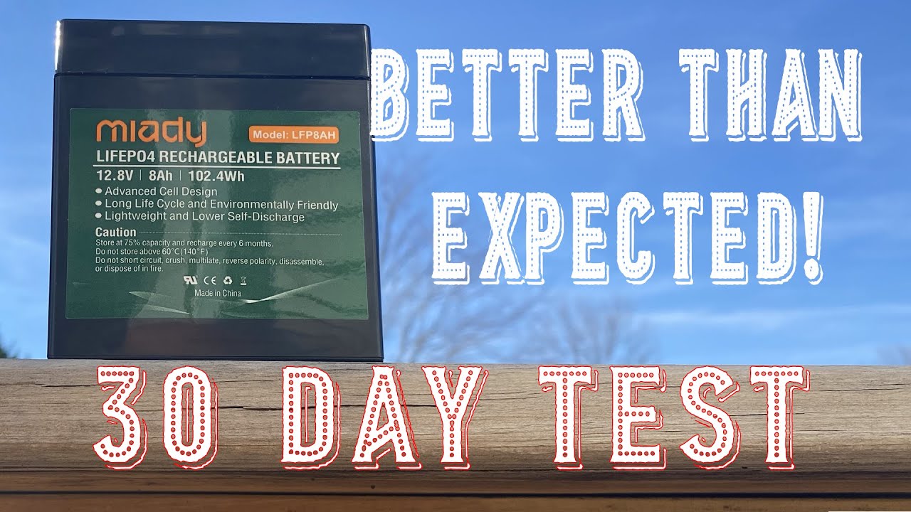 Miady LiFePO4 Battery 30 Day Test