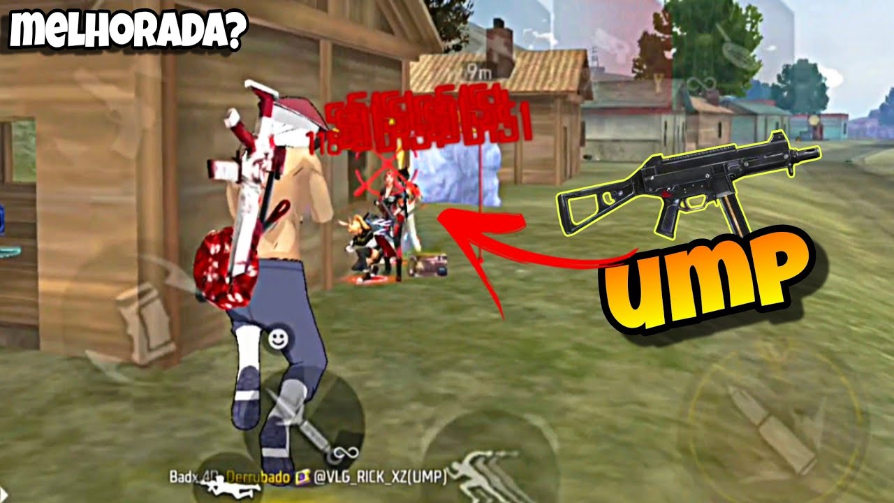 TESTANDO A UMP NA NOVA ATUALIZAÇÃO, FREE FIRE MOBILE 