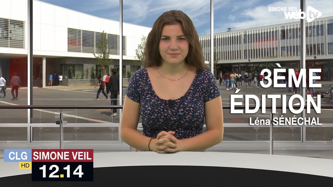 3ème édition du 12.14, le JT du collège Simone Veil