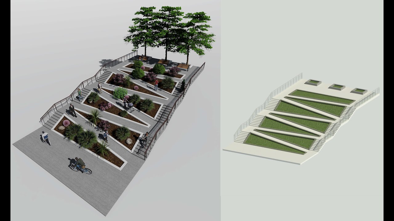 Revit ile ''Rampalı Merdiven ''tasarımı