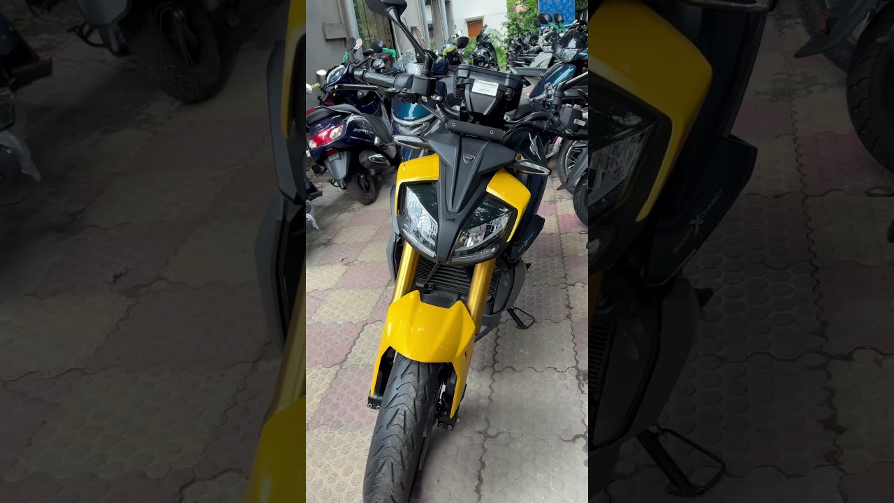 TVS Apache || RTR 310 || fury yellow naked bike 👌 
