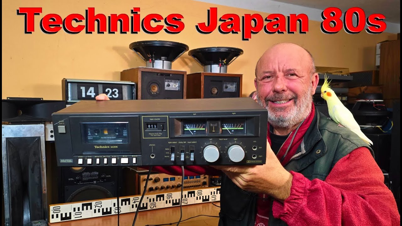 80s Vintage Technics RS-M205 Cassette Recorder