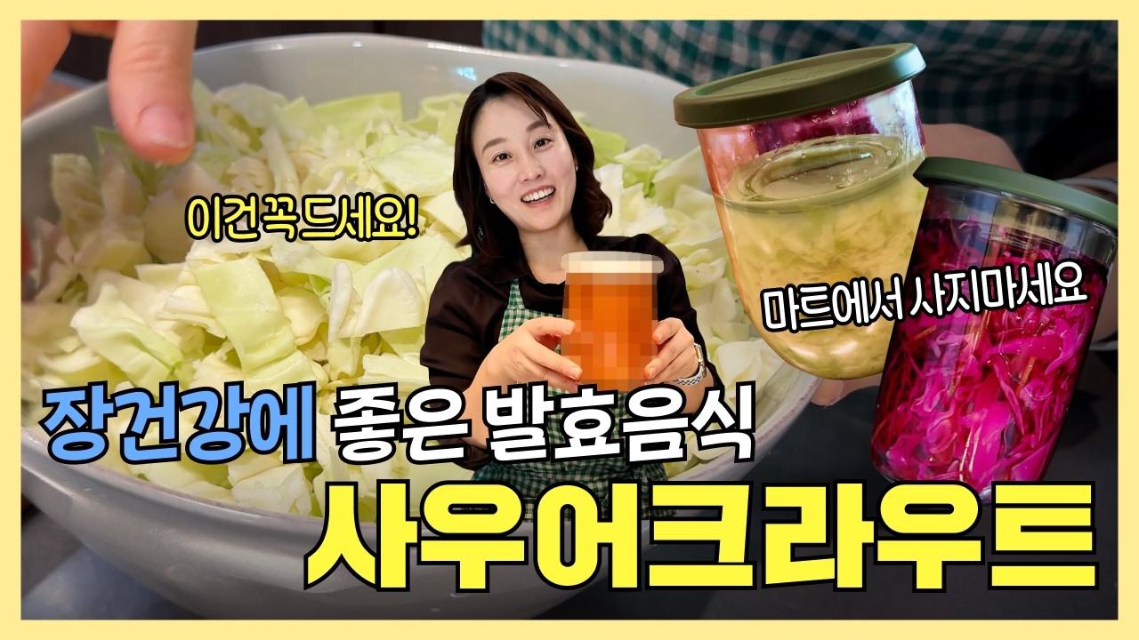 장건강에 좋은 발효음식 마트에서 사지마세요 사우어크라우트 이건 꼭 드세요