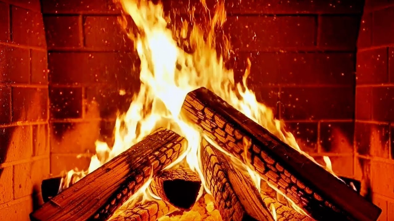 Cozy Fireplace Ambience 🔥 Relaxing Fire Sounds for Sleep, Study & Stress Relief - LIVE