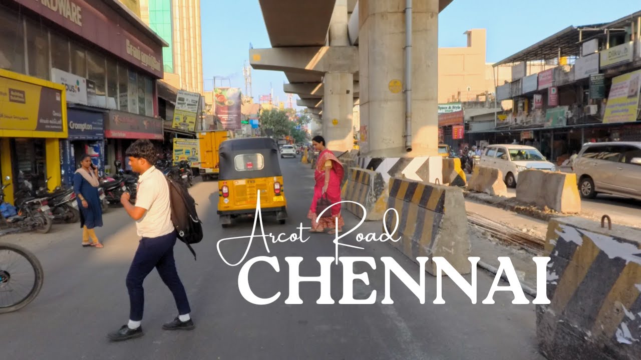 Chennai Metro Traffic | Arcot Road [4K]