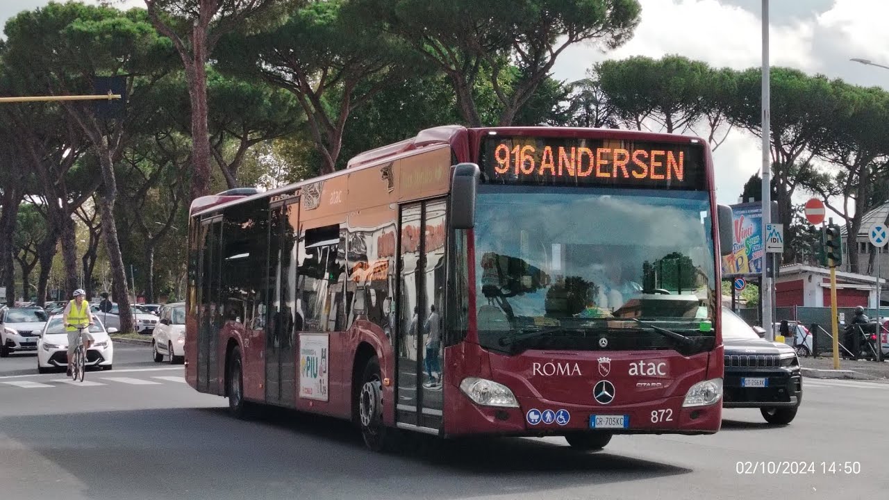 Mercedes-Benz citaro C2 Hybrid matr 857 in servizio sulla linea 916