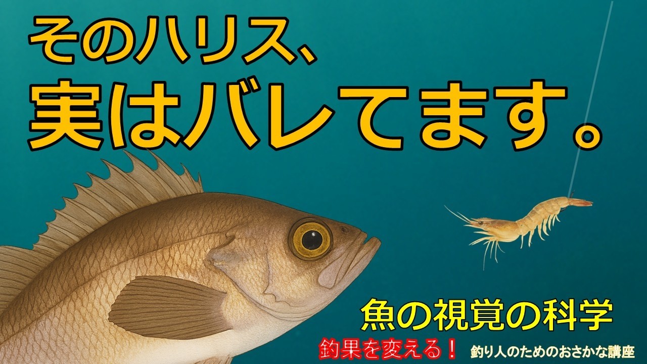 【保存版】そのハリス、実はバレてます。魚の見ている世界を科学で解説