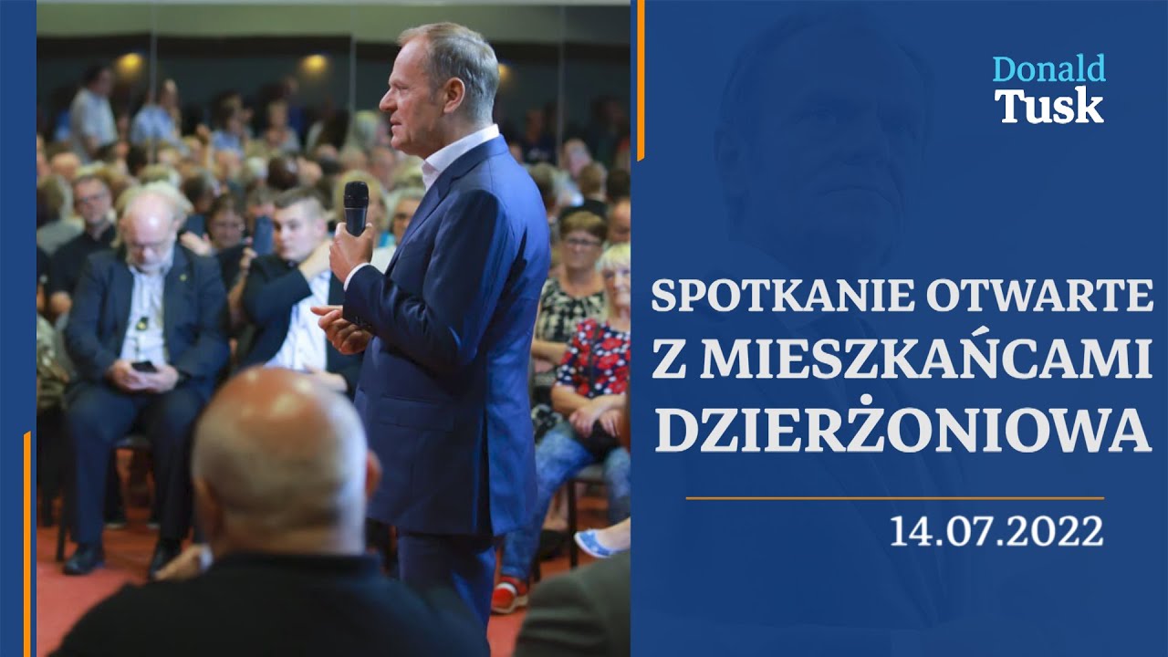 Donald Tusk, Spotkanie otwarte z mieszkańcami Dzierżoniowa, 14.07.2022