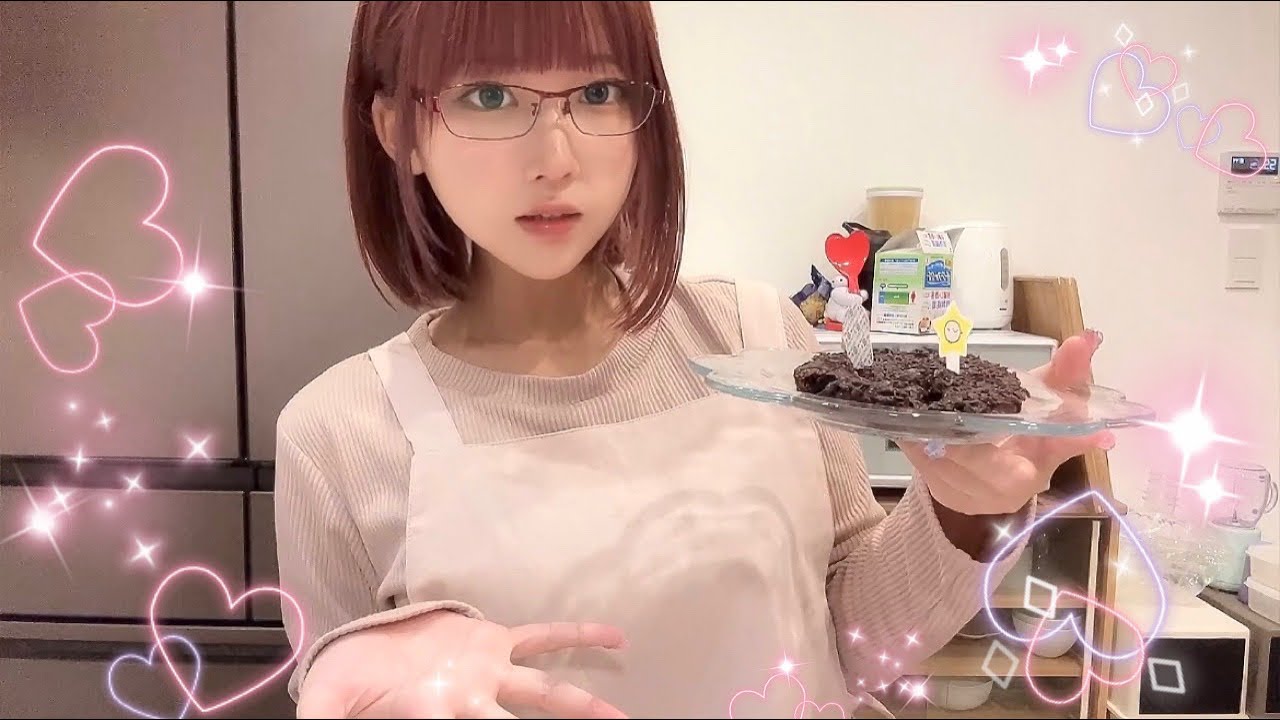 バレンタイン、土けらケーキ💕︎💕︎