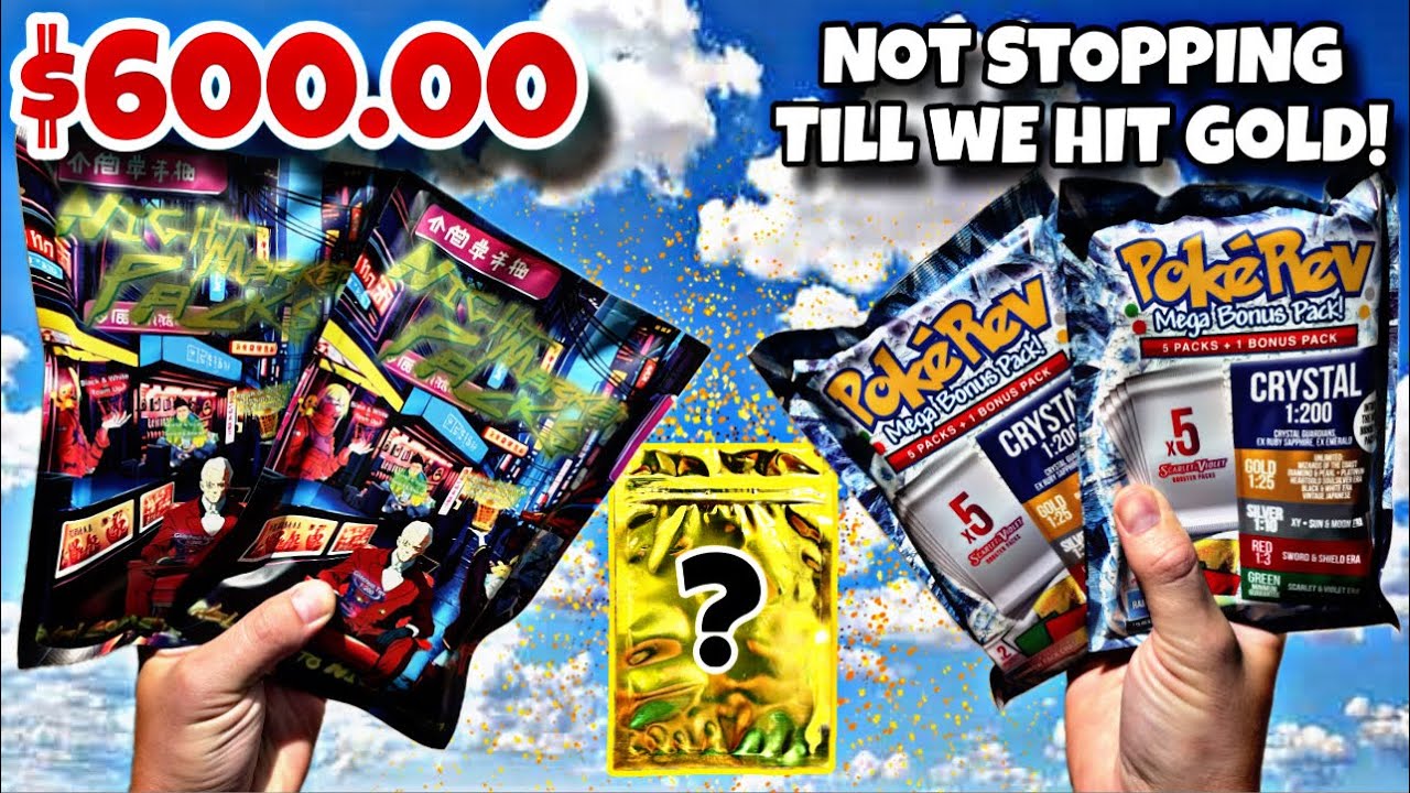 $600 PokeRev & TCS Mystery Pack OPENING! Not STOPPING until we get VINTAGE! #pokemon #reaction #fyp 