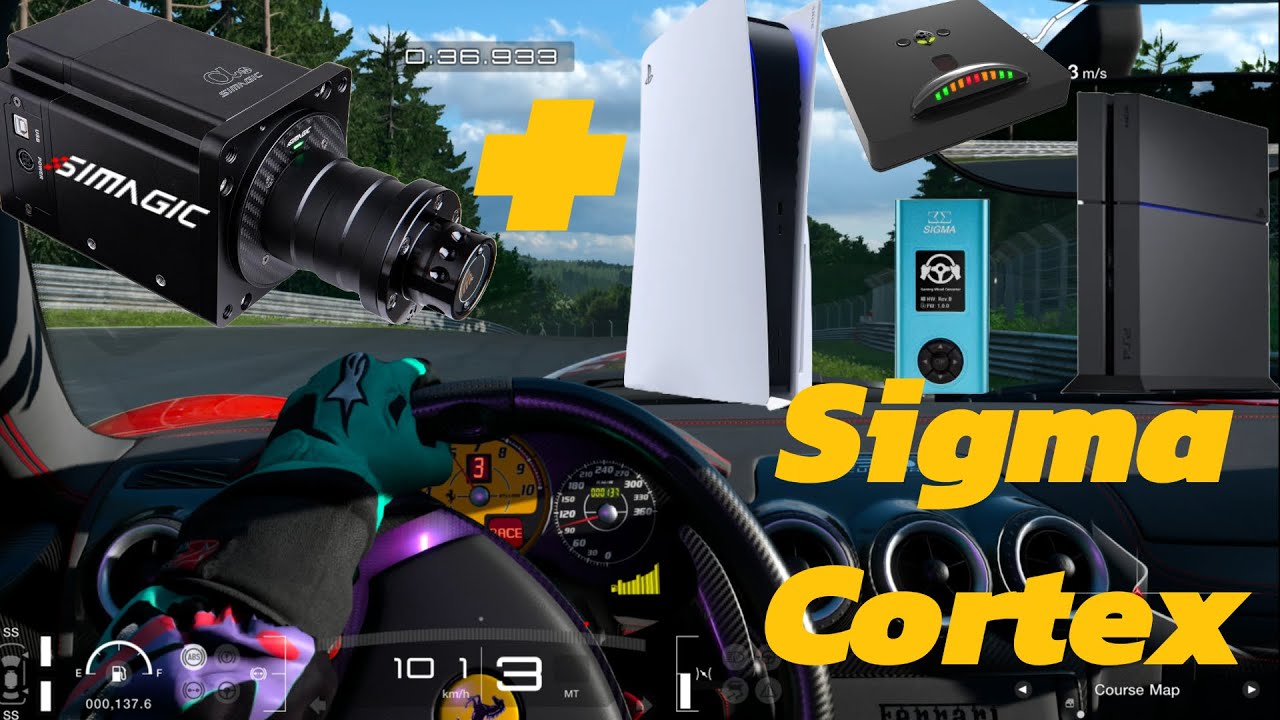 Simagic Alpha Mini on Gran Turismo 7! Sigma Cortex & DriveHub GIMX Playstation 5 Adapter Review