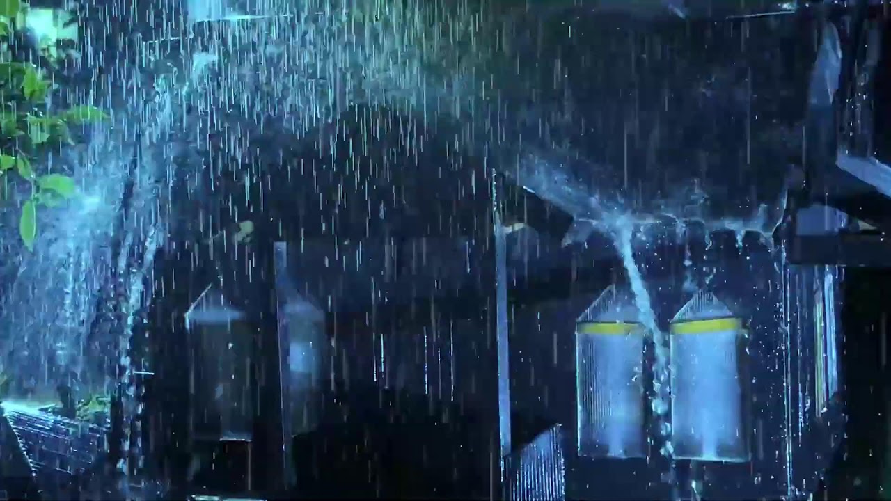 Fall Asleep Instantly – Rain and Thunder on Rustic Tin Roof in Forest