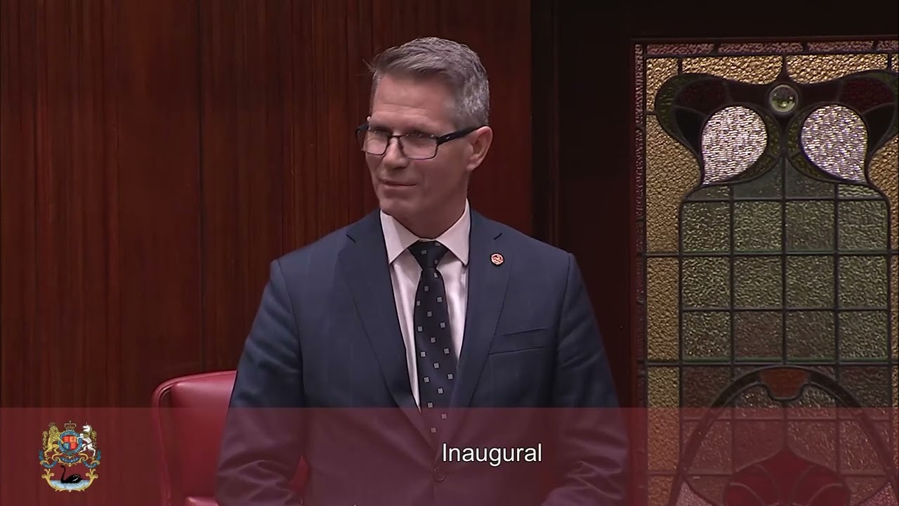Hon Phil Twiss MLC - Inaugural Speech on 27 May 2025