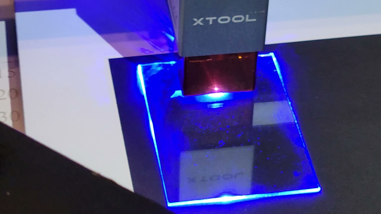 xTool D1 / 10w Laser - Glass on the Fly - Etching / Engraving - Just the steps