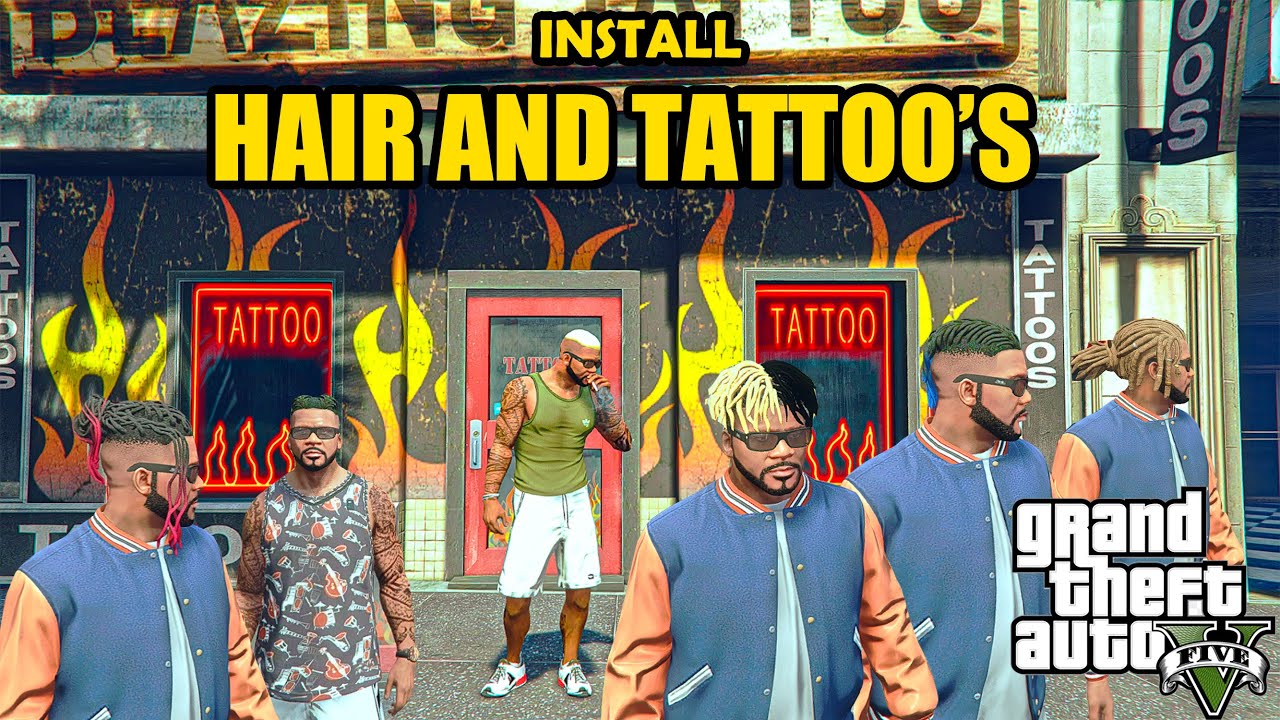 CARA INSTALL MOD RAMBUT BARU & TATTOO FRANKLIN DI GTA 5 | GTA 5 INDONESIA