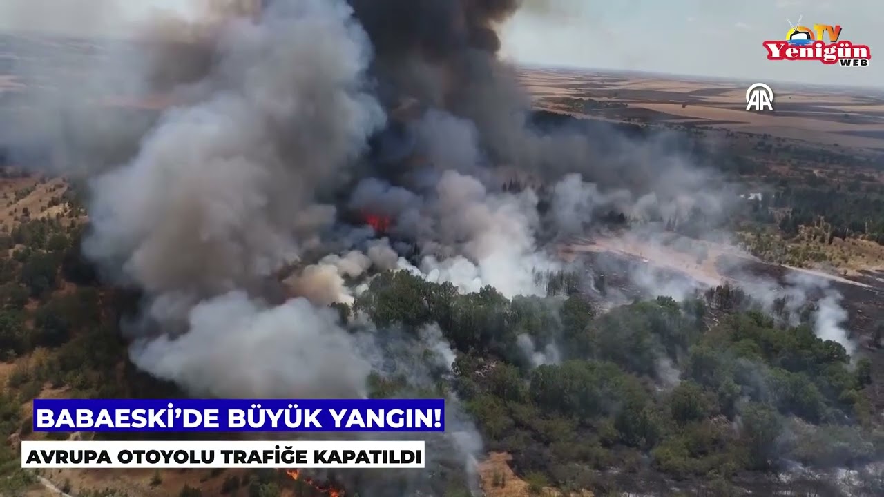 Babaeski&rsquo;de b&uuml;y&uuml;k yangın!