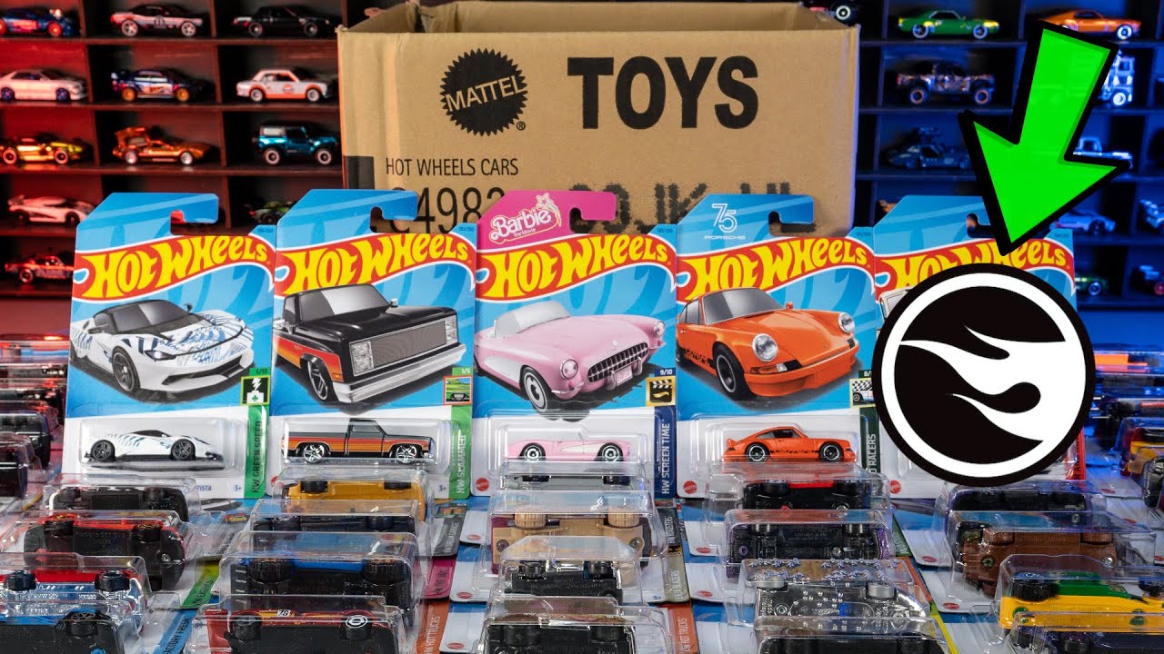 Unboxing 2023 Hot Wheels K Case - Barbie Corvette,Treasure Hunt,Exotics