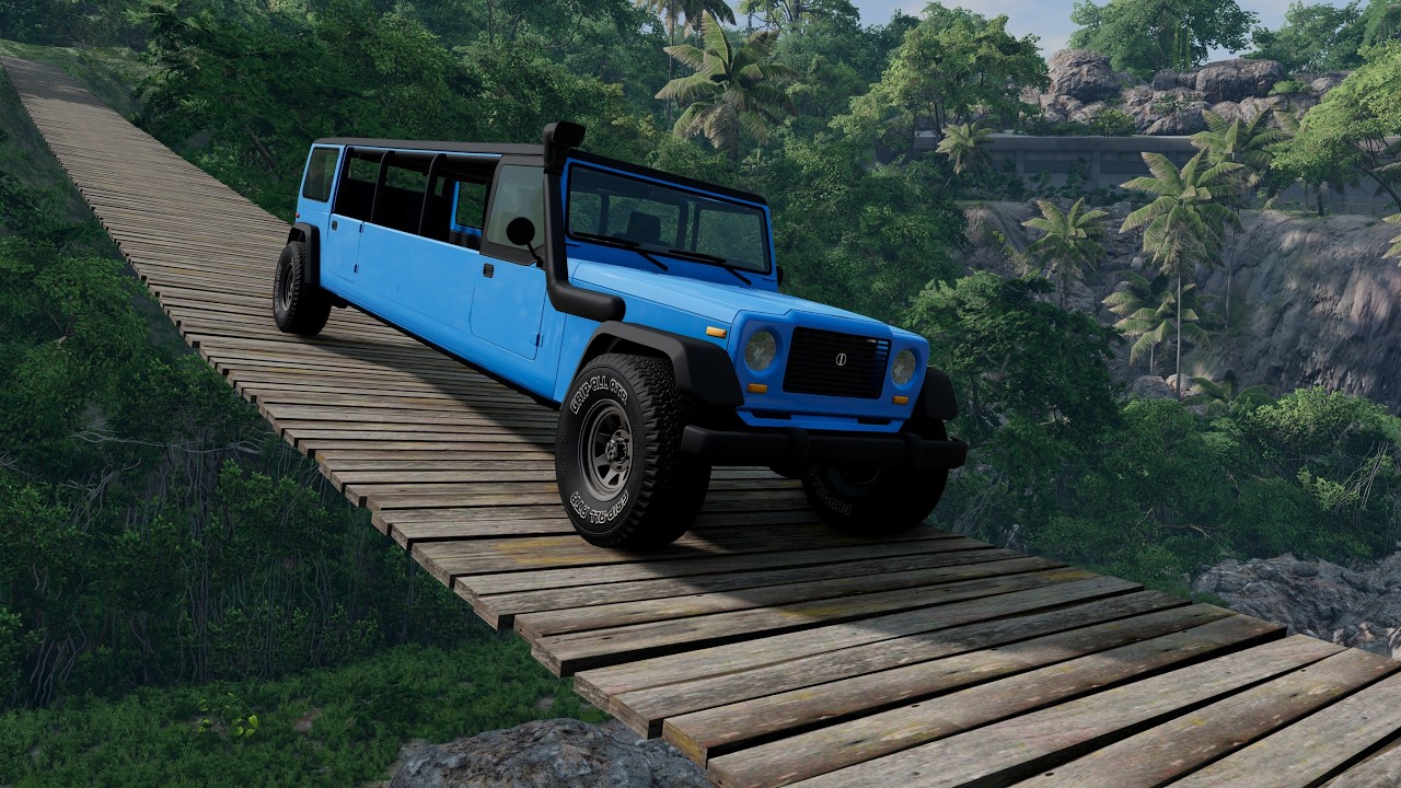 Cars vs Suspension Bridge #1 - BeamNG.drive
