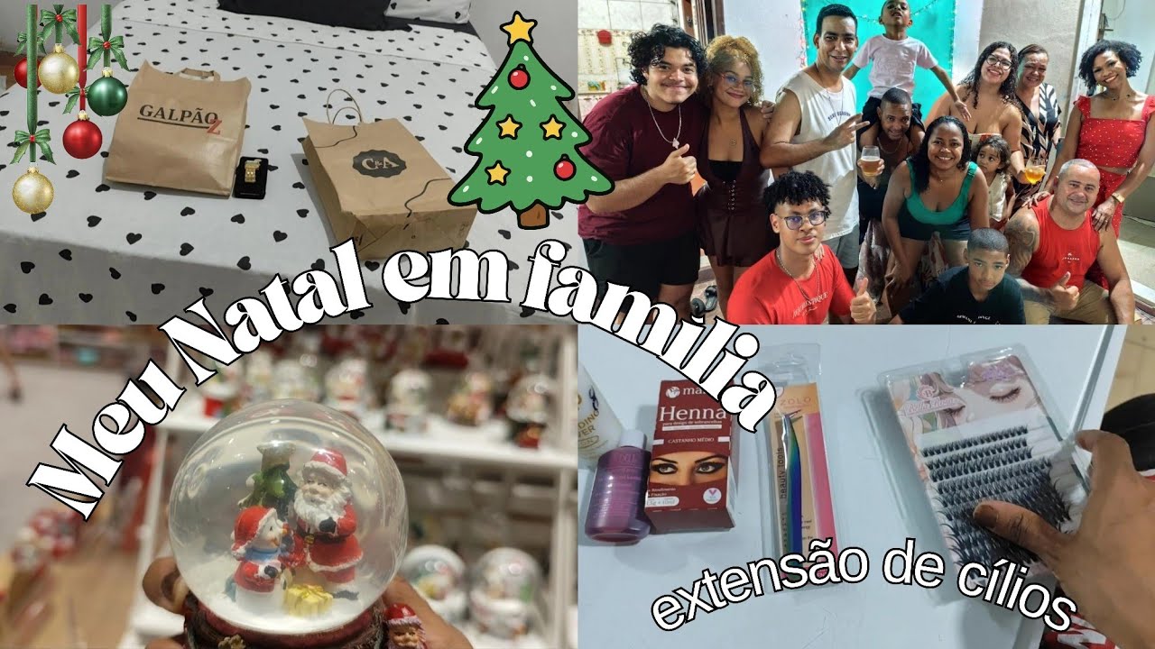 🎄✨ Meu Natal em família:preparação, comidinhas, decoração e muita alegria|extensão de cílios em casa