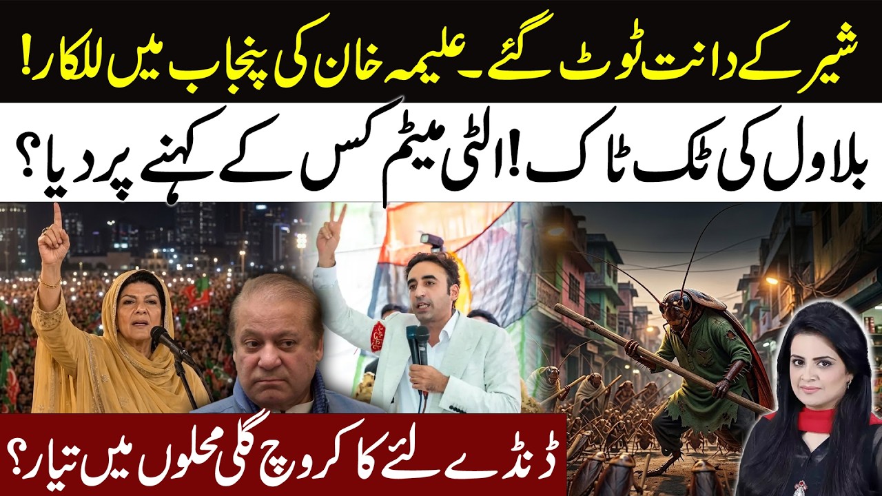 Aleema Khan Roars in Punjab! | Bilawal Issues a Strong Ultimatum! |  Samina Pasha