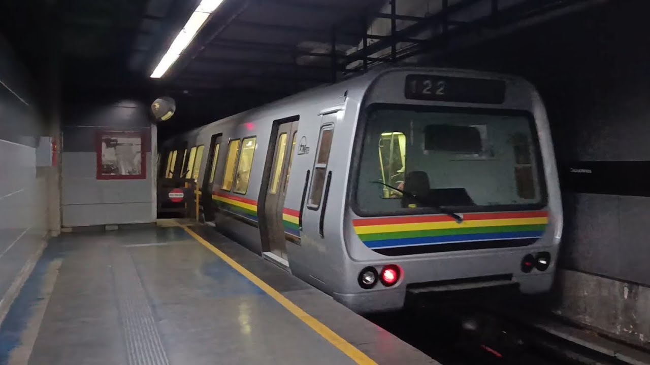 MCCS: Tren Alstom Atlantique serie 2 Saliendo de la estación Capuchinos L2 🟢#viralvideo #video 