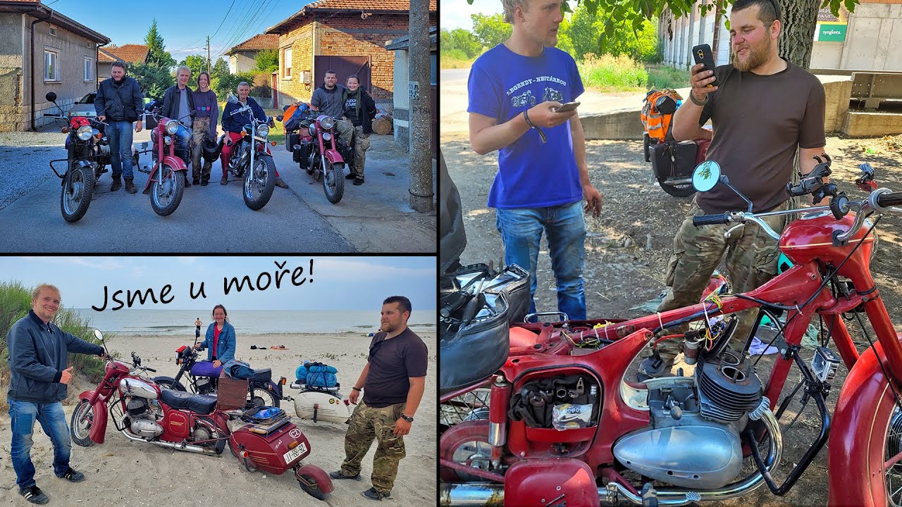 Jawou a Čézetou k Černému moři! /  Skoro zadřený motor / Zlomený nosič / Bulharsko a Srbsko / ČÁST 5