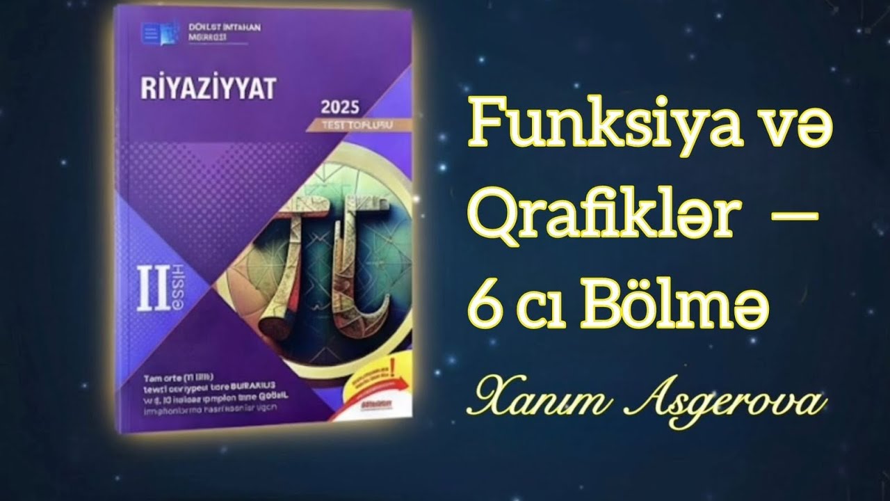 Funksiya və qrafiklər Funksiyaların qarşılıqlı vəziyyəti 6 cı bölmə (sonuncu bölmə)