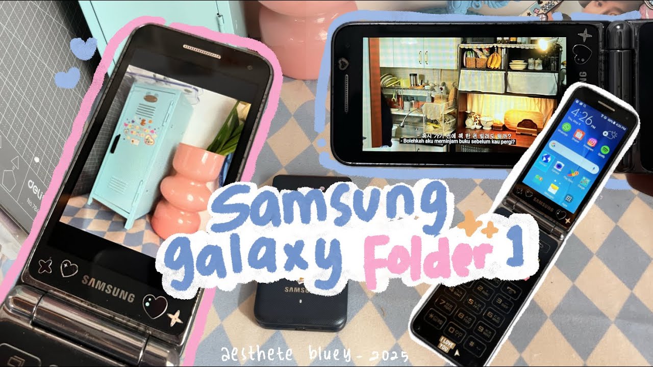 Quick Review Samsung Galaxy Folder 1 🙀🪞🧸🎊 || Aesthete Bluey