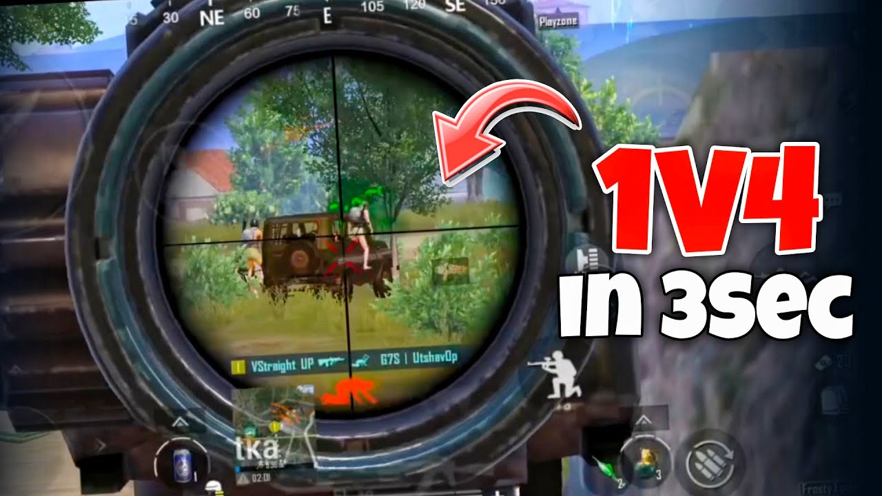 Fastets ⚡ 1v4 Clutches In Bgmi PUBG ☠️  Bgmi Gamplay #1 #pubg 