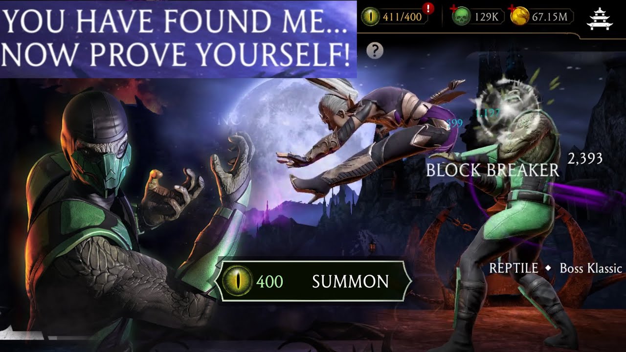 Reptile Event. Maxed Out Klassic Reptile and Edenian Blood Sindel