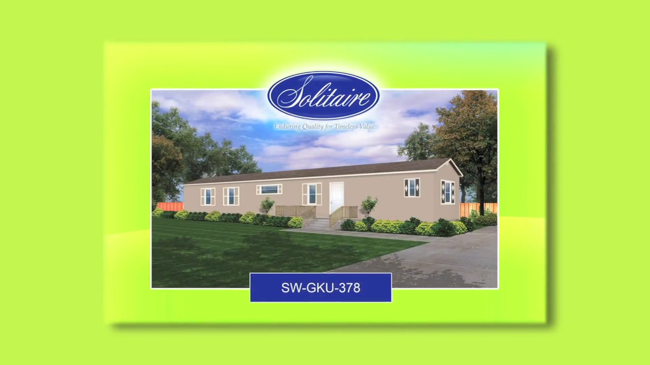 Solitaire Homes Model SW-GKU378 Single Wide Mobile Home
