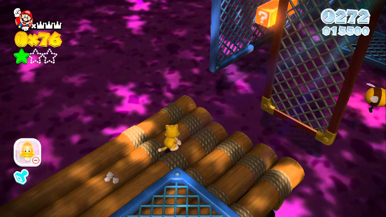 Super Mario 3D World 6-4 Green stars/Stamp - Estrellas Verdes/Sello